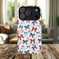 Patriotic Coquette Tough iPhone Magnetic Case, Stylish Gift for Her, Summer Celebrations, Cute Bow Design