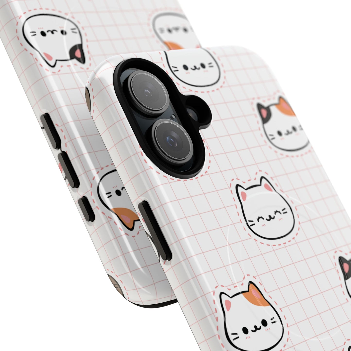 Cute Cat Tough Magnetic Case, iPhone Cover, Cat Lover Gift, Cute Cat Accessories, Pet-Themed iPhone Case
