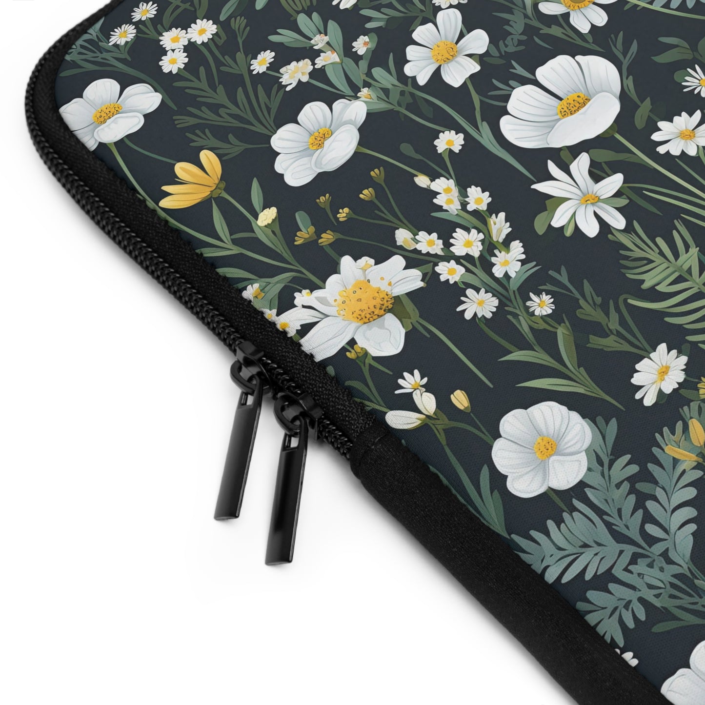 Floral Daisy Delight Laptop Sleeve for Nature Lovers, Laptop Case, Cute Tech Accessory, Gift for Students, Eco-Friendly Design