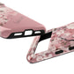 Personalized Cherry Blossom Tough Phone Case — Pink Floral Protective Case for Samsung & Google