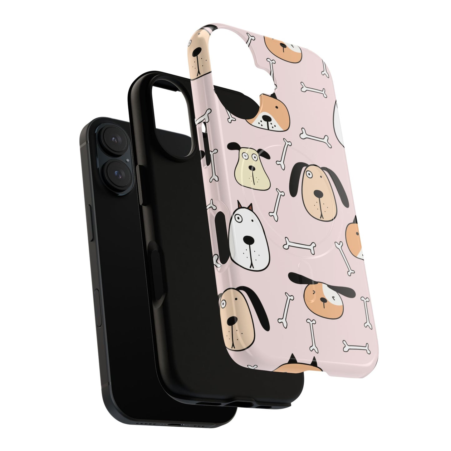 Cute Dog iPhone Case, Tough Magnetic Cases for Pet Lovers, Dog-Themed Accessories, Gift for Dog Owners, Unique iPhone Cover