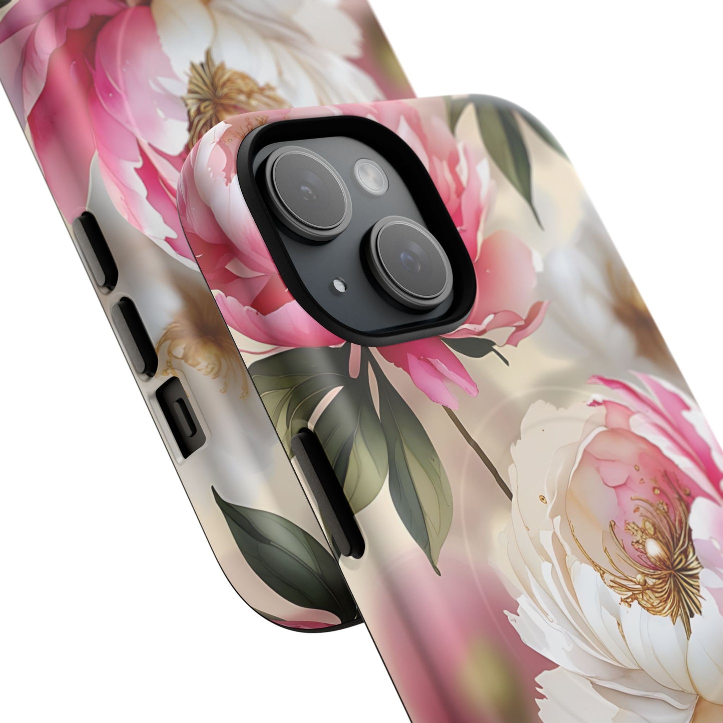 Blooming Petals Tough Magnetic Phone Cases, Elegant Phone Cover, Durable Case for Flower Lovers, Phone Accessories