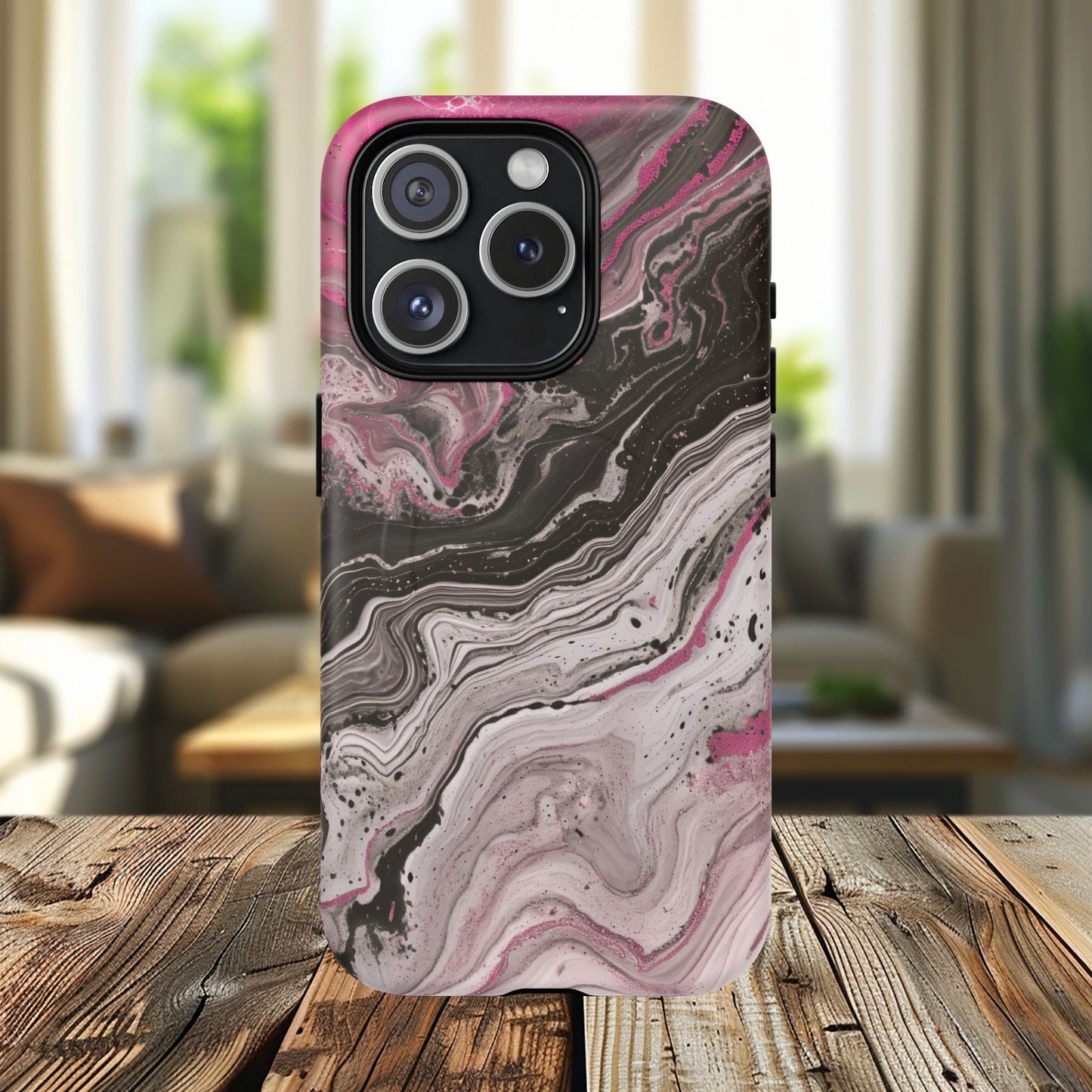 Stylish Magnetic iPhone Cases for Tough Protection, Trendy iPhone Covers, Gift for Teens, Modern Tech Accessories, Marble iPhone Design Cases