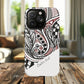 InkWhirl Fusion Stylish Tough Magnetic iPhone Case,  Unique Design, Gift for Him/Her, Trendy Accessory, Artist Collaboration, Durable Protection,Magsafe iPhone case