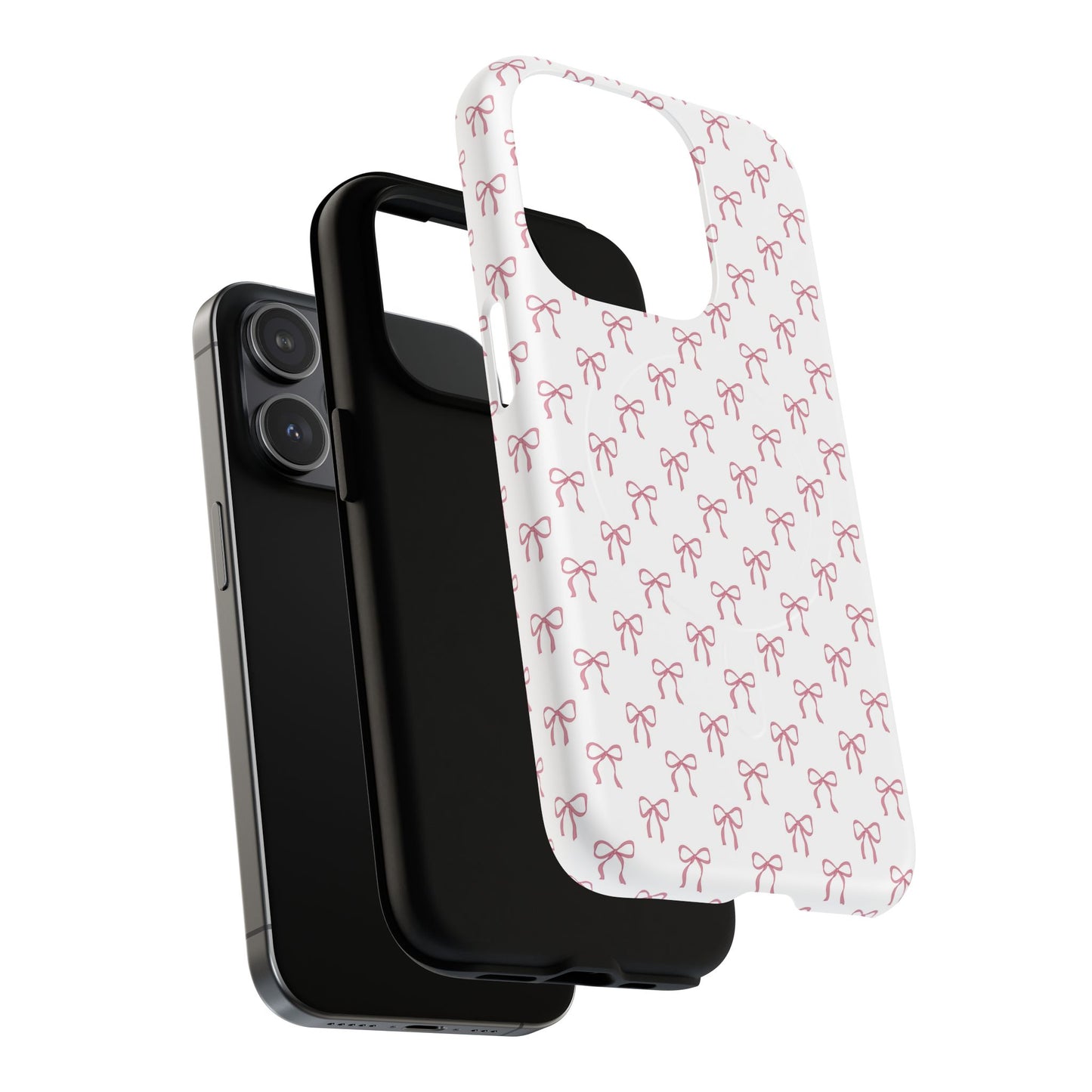 Blush Coquette Bow Bliss Magnetic iPhone Cases, Gift for Her, Cute iPhone Accessories, Fun Personalized Cases, Stylish Tech Gifts, Birthday Present