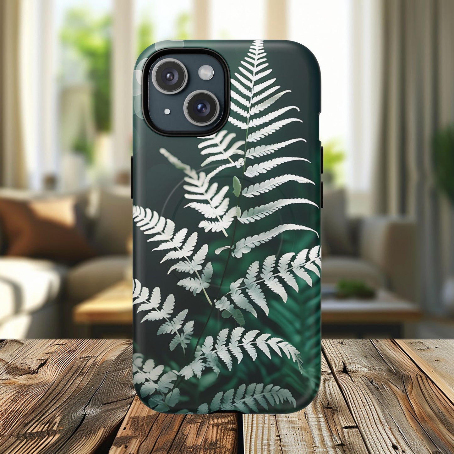 Elegant Fern Design Phone Case, Tough iPhone Cover, Nature Lover Gift, Botanical Phone Protector, Eco-Friendly Accessory