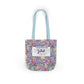 Personalized Purple Doodle Daydream Composition Book Inspired Canvas Tote Bag with Colorful Straps, Cute School Bag, Eco-Friendly Tote, Back to School Shopping Bag, Teacher Gift Idea