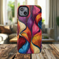 Vibrant Leaf Wave Tough Magnetic Phone Case, Vibrant Smartphone Cover, Unique Protective Case for Gifts, Phone Accessories, Trendy Design