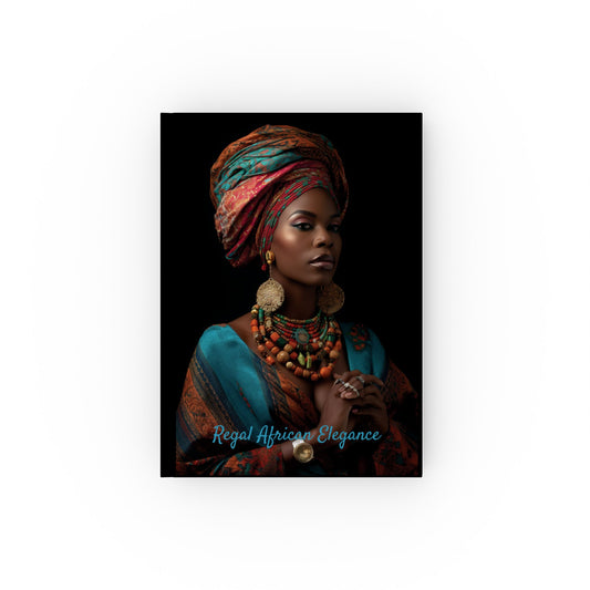 Regal African Elegance, Ethnic Beauty Hard Backed Journal