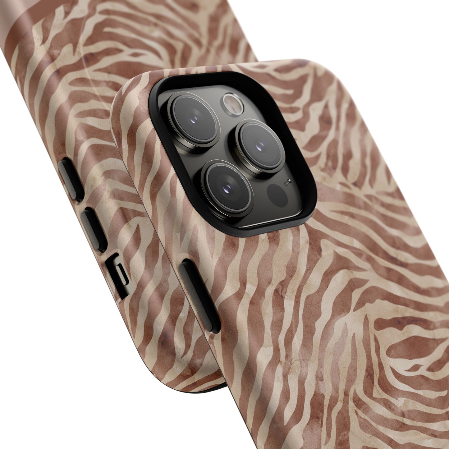 Personalized Zebra Print - Tough MagSafe® Magnetic Cases for Stylish Protection, Gifts for Wildlife Lovers, Trendy Accessories iPhone® 13, 14, iPhone 15, iPhone 16, iPhone 17, Pro, Pro Max, Plus Cases.