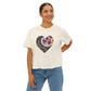 Floral Heart Women's Boxy Tee