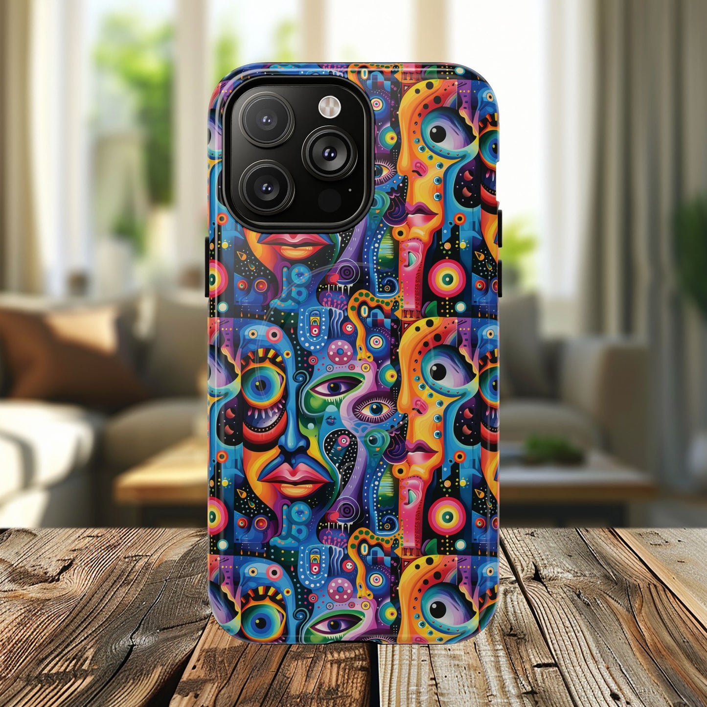 Psychedelic Visions Tough iPhone Magnetic Case - Unique Art iPhone Cover