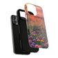 Floral Sunset Phone Case, Tough Magnetic Cases for iPhone, Nature Lover Gift, Durable Protection, Eco-Friendly Phone Accessory
