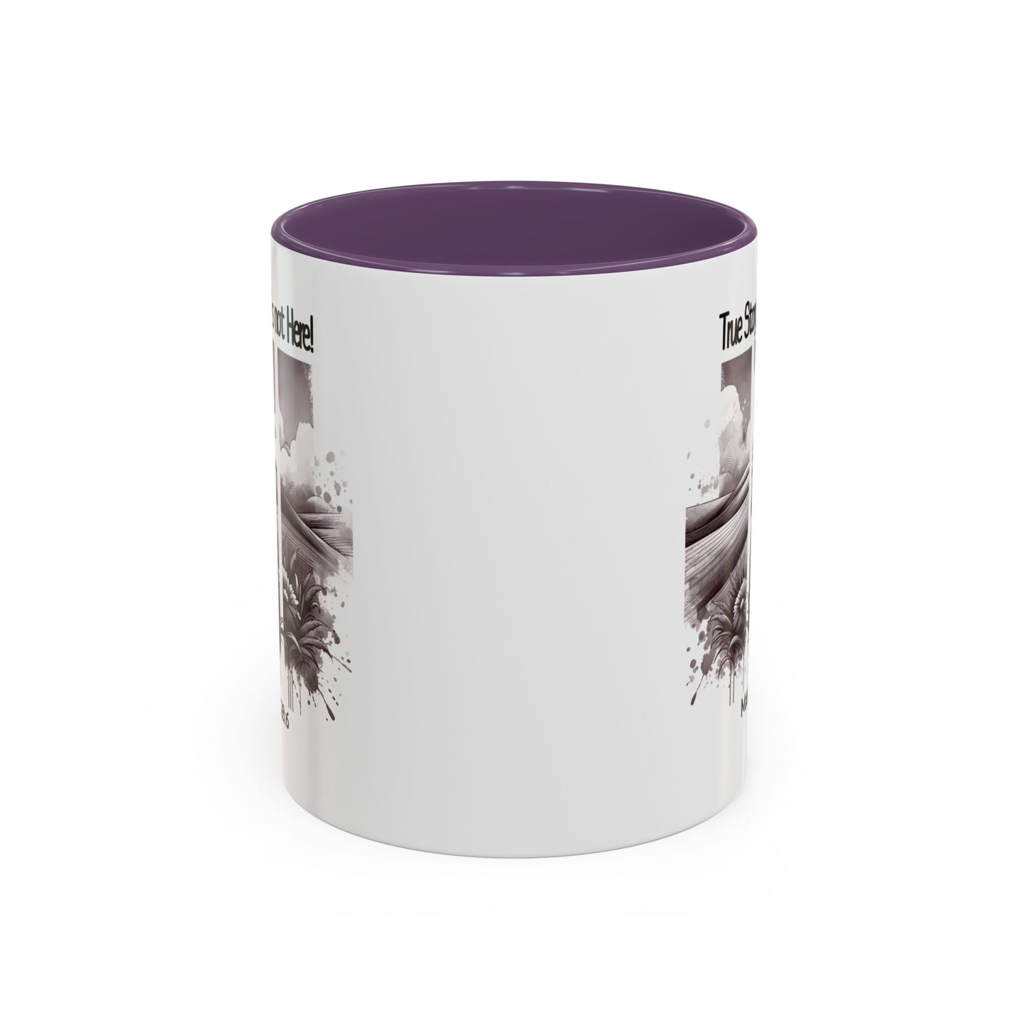 Inspirational Accent Coffee Mug - True Story, He's Not Here (Matthew 28:6) 11oz/ Faith Gift