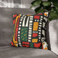 Tribal Harmony Square Poly Canvas Pillowcase