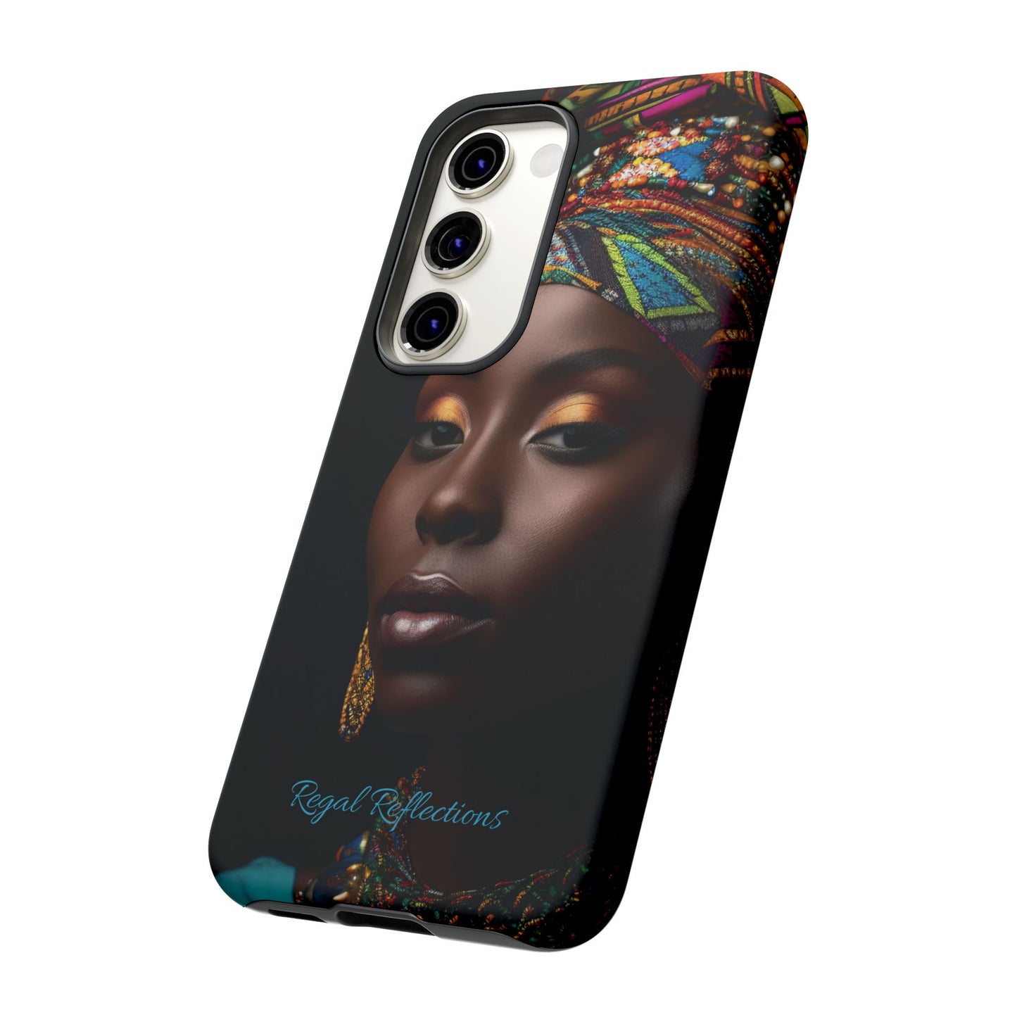Regal Reflections: African Majesty iPhone, Samsung and Google Tough Phone Cases.