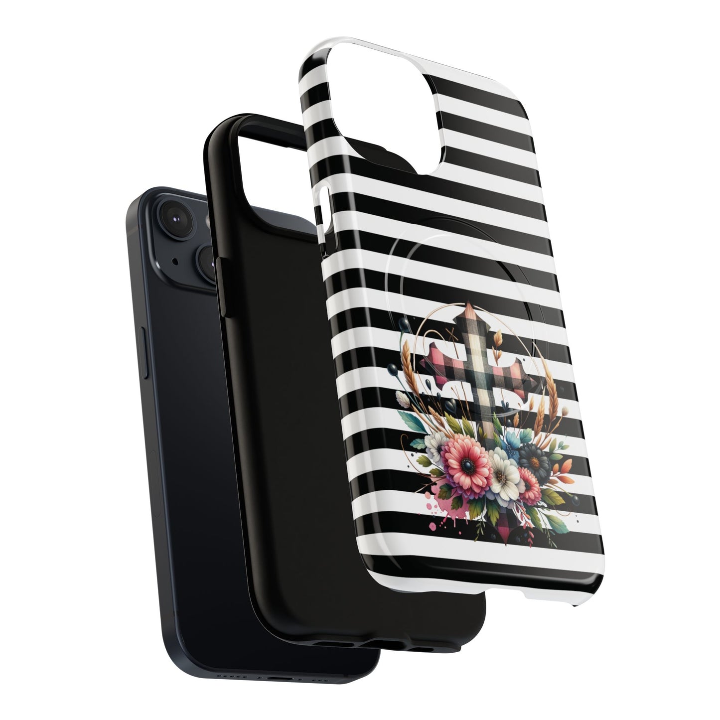 Striped in His Glory iPhone Case, Tough Magnetic Phone Protector, MagSafe iPhone Cover, Durable Case for Everyday Use, Gift for Nature Lovers, Vibrant Design.