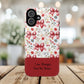 Personalized Rosette Coquette Phone Case - Custom Name/Message 'I Am Stronger Than The Storm' Floral Bow Protective Case