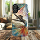 Artistic iPhone Case with Dancer Design, Tough Magnetic Case, Unique Gift for Dancers, Colorful iPhone Cover, Stylish Accessory.