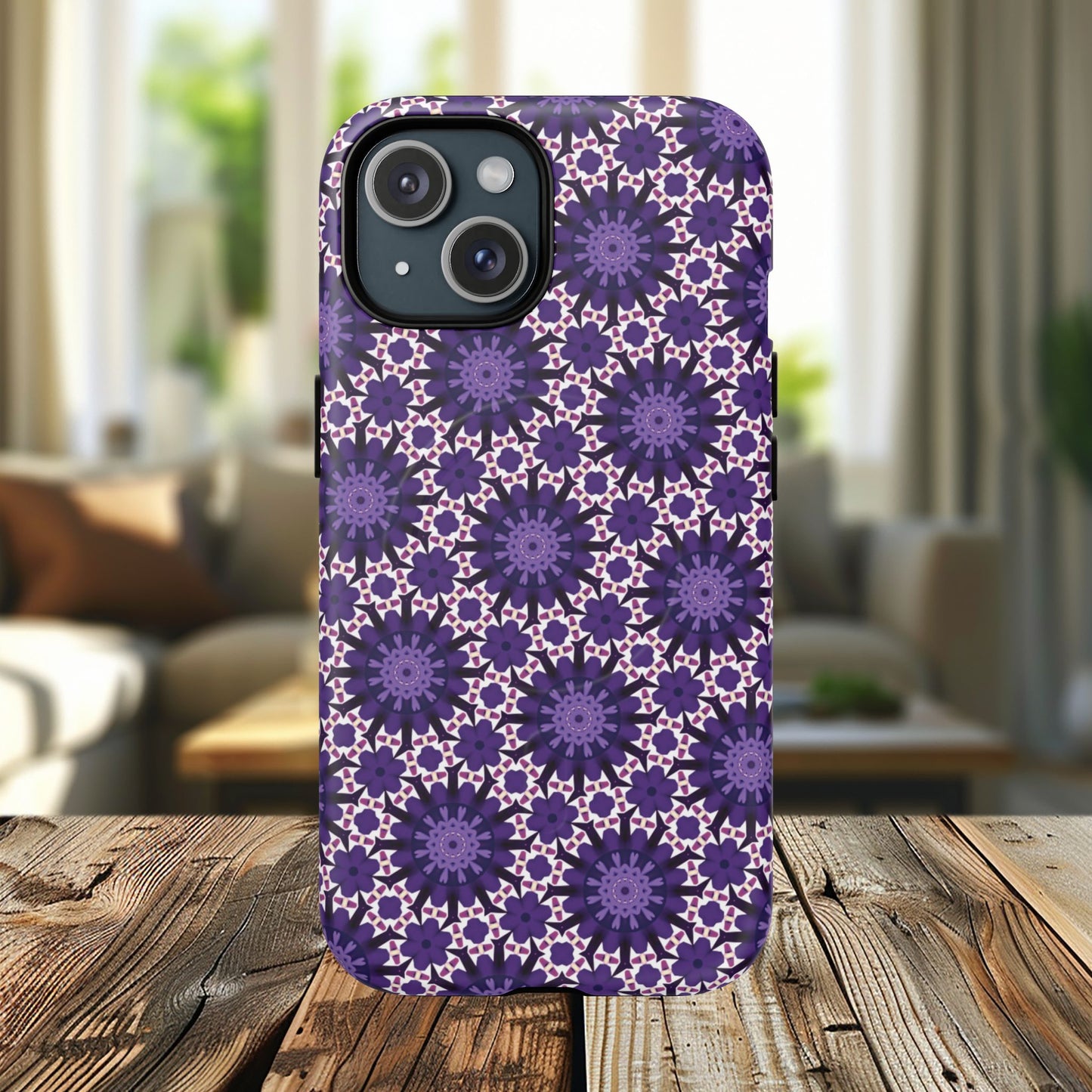 Twilight Petal Mirage Magnetic iPhone Cases, Unique Floral Designs, Tough Protection, Gift for Her, iPhone Accessories, Custom Cases
