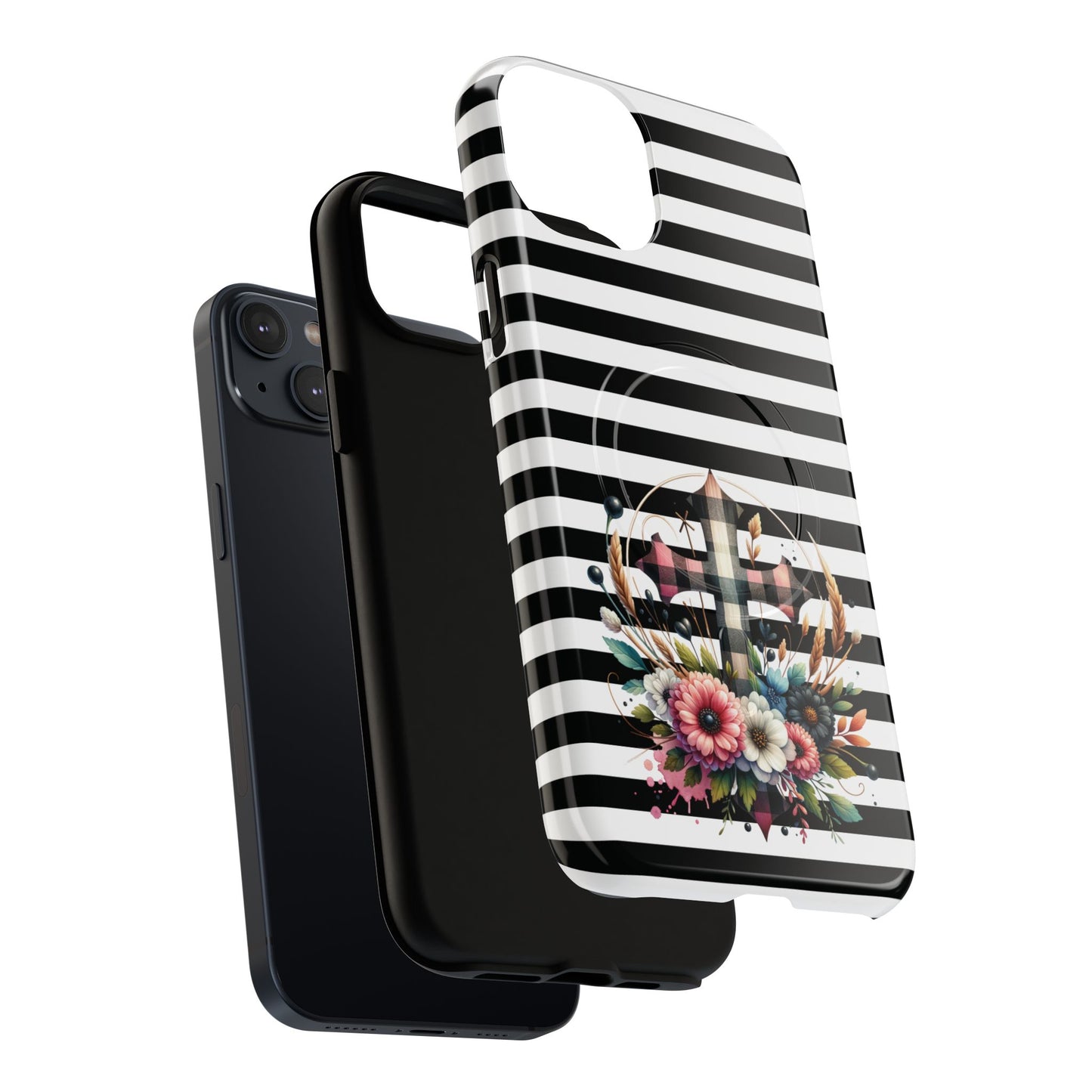 Striped in His Glory iPhone Case, Tough Magnetic Phone Protector, MagSafe iPhone Cover, Durable Case for Everyday Use, Gift for Nature Lovers, Vibrant Design.
