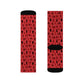 Winter Wonderland Red Sublimation Socks - High-Quality Comfort with Stylish Sublimated Print