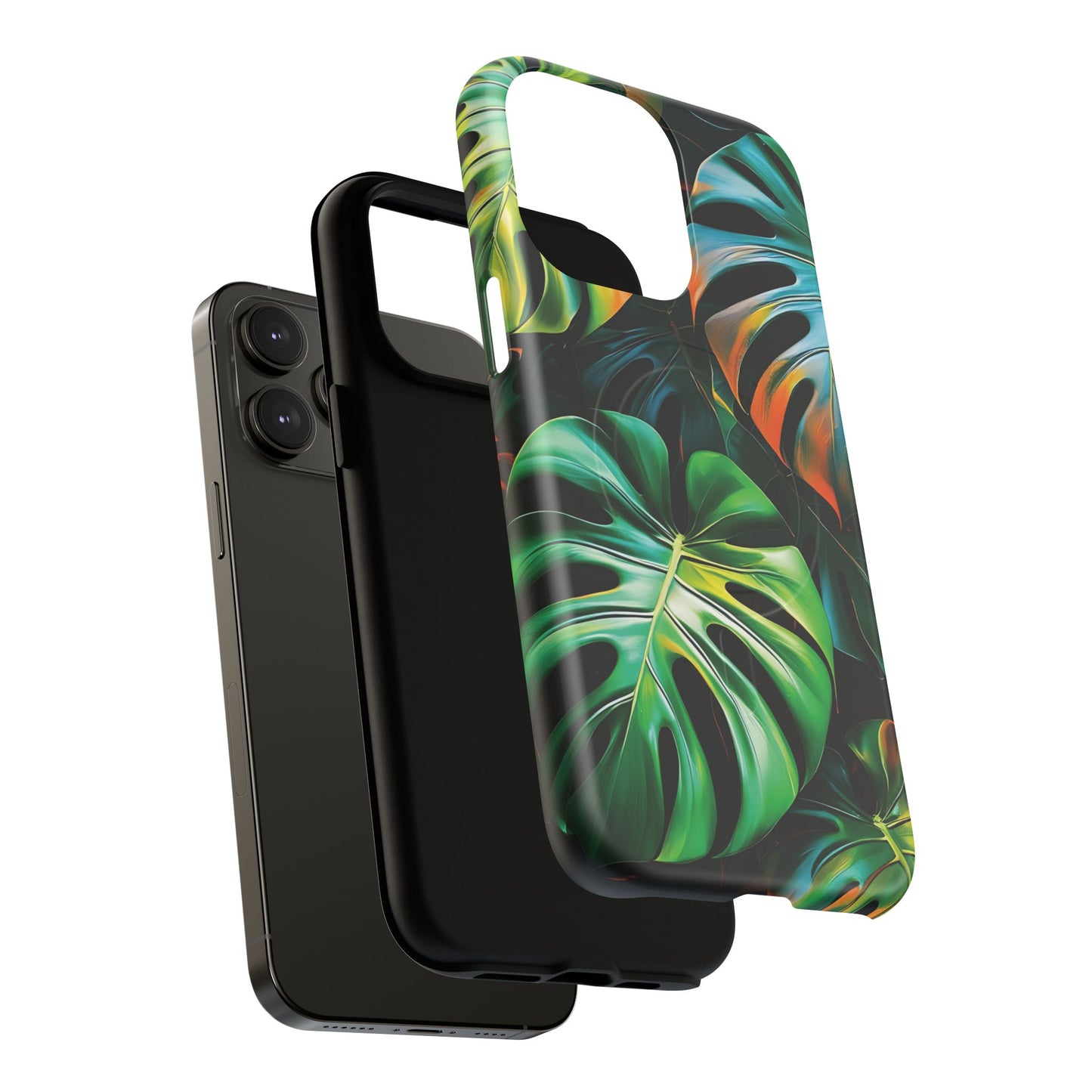 Tropical Leaf Phone Case | Tough Magnetic Cases, iPhone Accessories, Gift for Him/Her, Phone Protection, Summer Style, Trendy Design