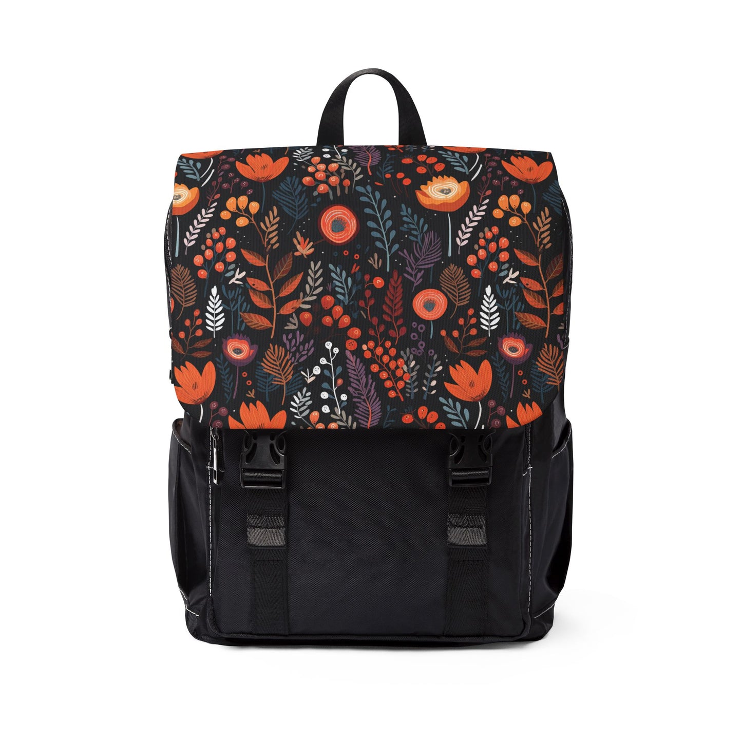 Autumn Bloom Unisex Casual Shoulder Backpack