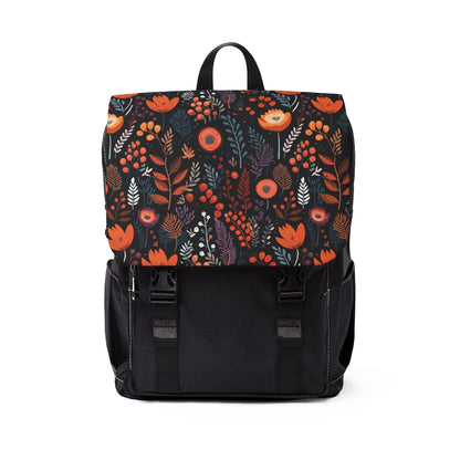 Autumn Bloom Unisex Casual Shoulder Backpack