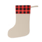 Personalized Buffalo Plaid Christmas Stocking – Custom Name with Festive Tree Design