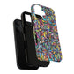 Prism Petal Burst Tough Magnetic iPhone Case, Colorful iPhone Case, Unique Gift for Flower Lovers, Stylish stained Glass Accessory