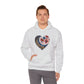 Floral Heart Unisex Heavy Blend™ Hooded Sweatshirt