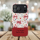 Personalized Rosette Coquette Phone Case - Custom Name/Message 'I Am Stronger Than The Storm' Floral Bow Protective Case