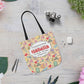 Personalized Doodle Daydream Composition Book Inspired Canvas Tote Bag with Colorful Straps, Cute School Bag, Eco-Friendly Tote, Back to School Shopping Bag, Teacher Gift Idea