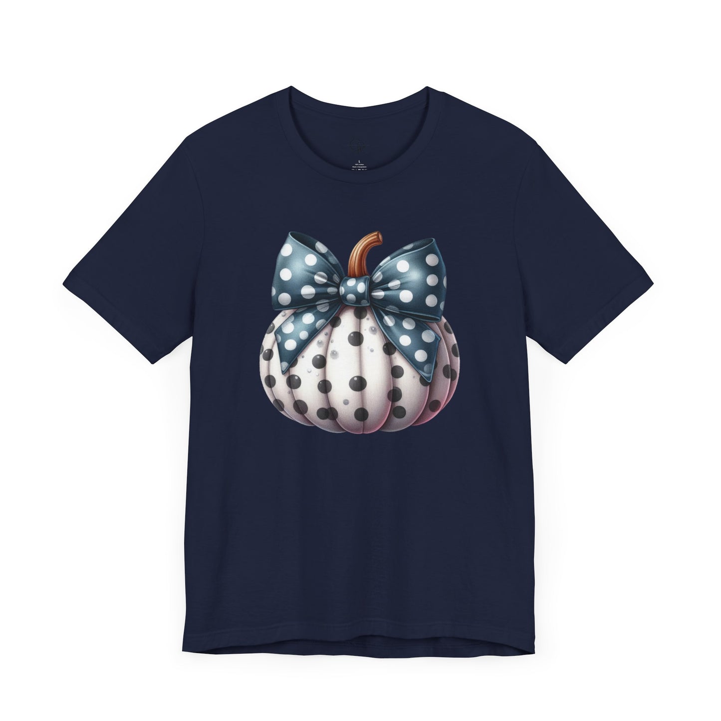 Polka Dot Pumpkin Charm Unisex Jersey Short Sleeve Tee