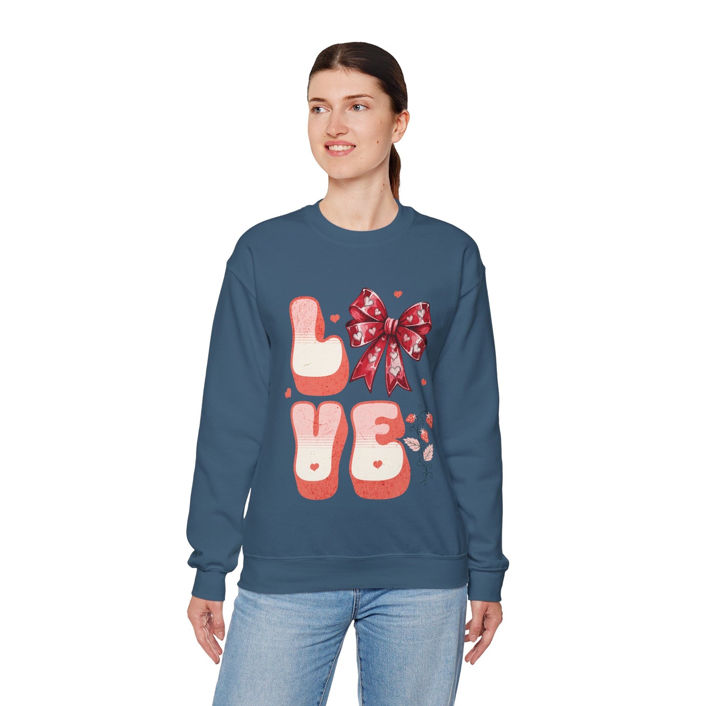 LOVE Coquette Unisex Heavy Gildan Blend™ Crewneck Sweatshirt.