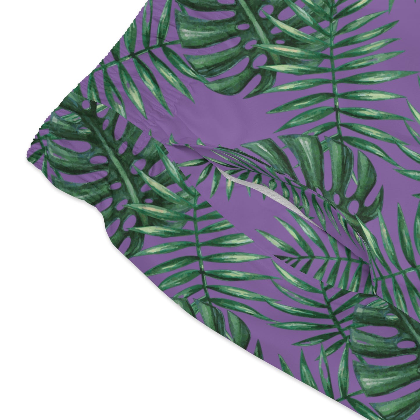 Purple Tropical Bliss Swim Trunks (AOP)