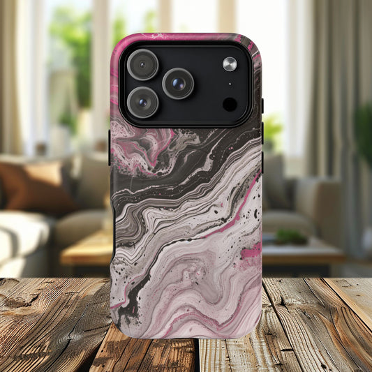 Stylish Magnetic iPhone Cases for Tough Protection, Trendy iPhone Covers, Gift for Teens, Modern Tech Accessories, Marble iPhone Design Cases