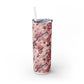 Cherry Blossom Skinny Tumbler with Straw - 20oz Floral Drinkware