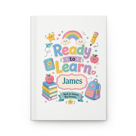 Back to School Big Dreams Personalised Hardback Notebook