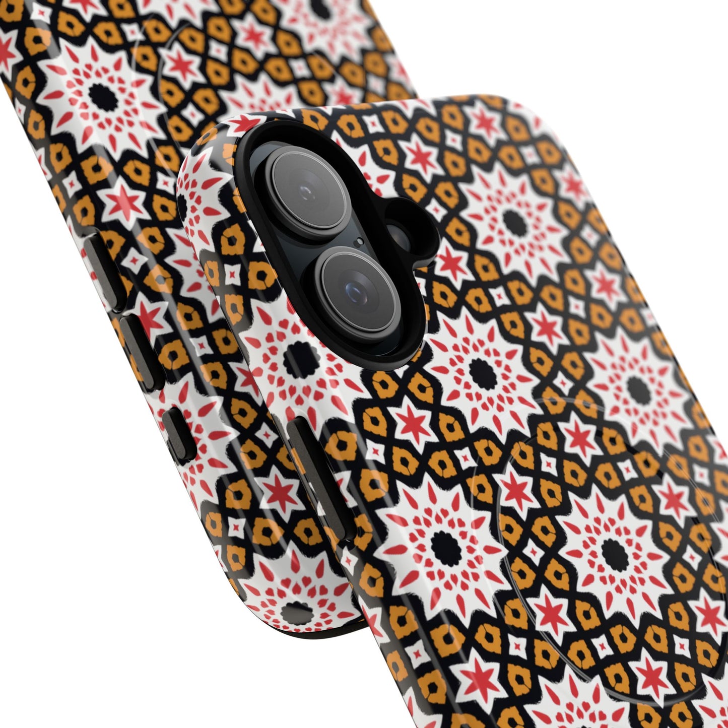 Bohemian Patterned Tough Magnetic Cases, Unique Phone Protection, Stylish Phone Cover, Gift for Trendsetters, Vibrant Designs