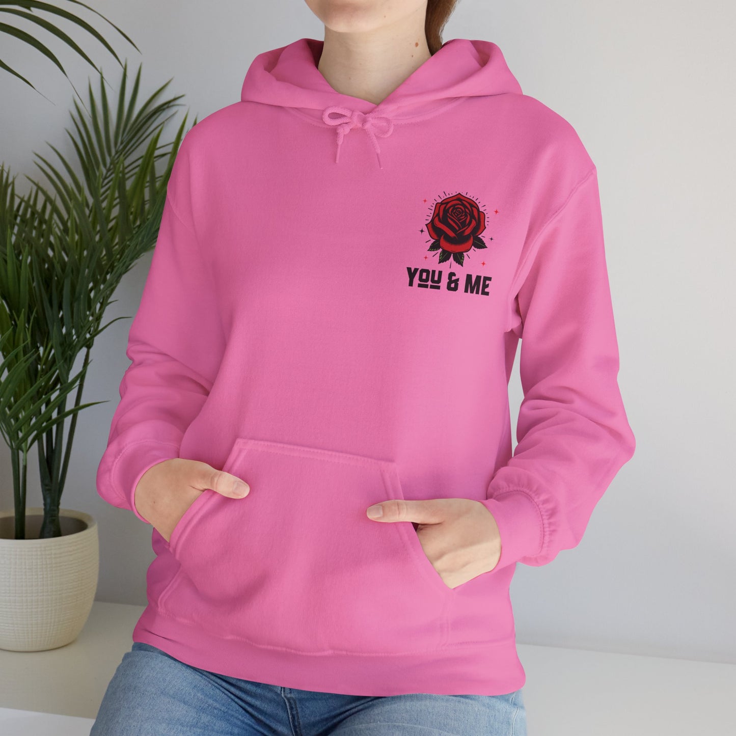 You and Me Unisex Gildan Hoodie Sweatshirt