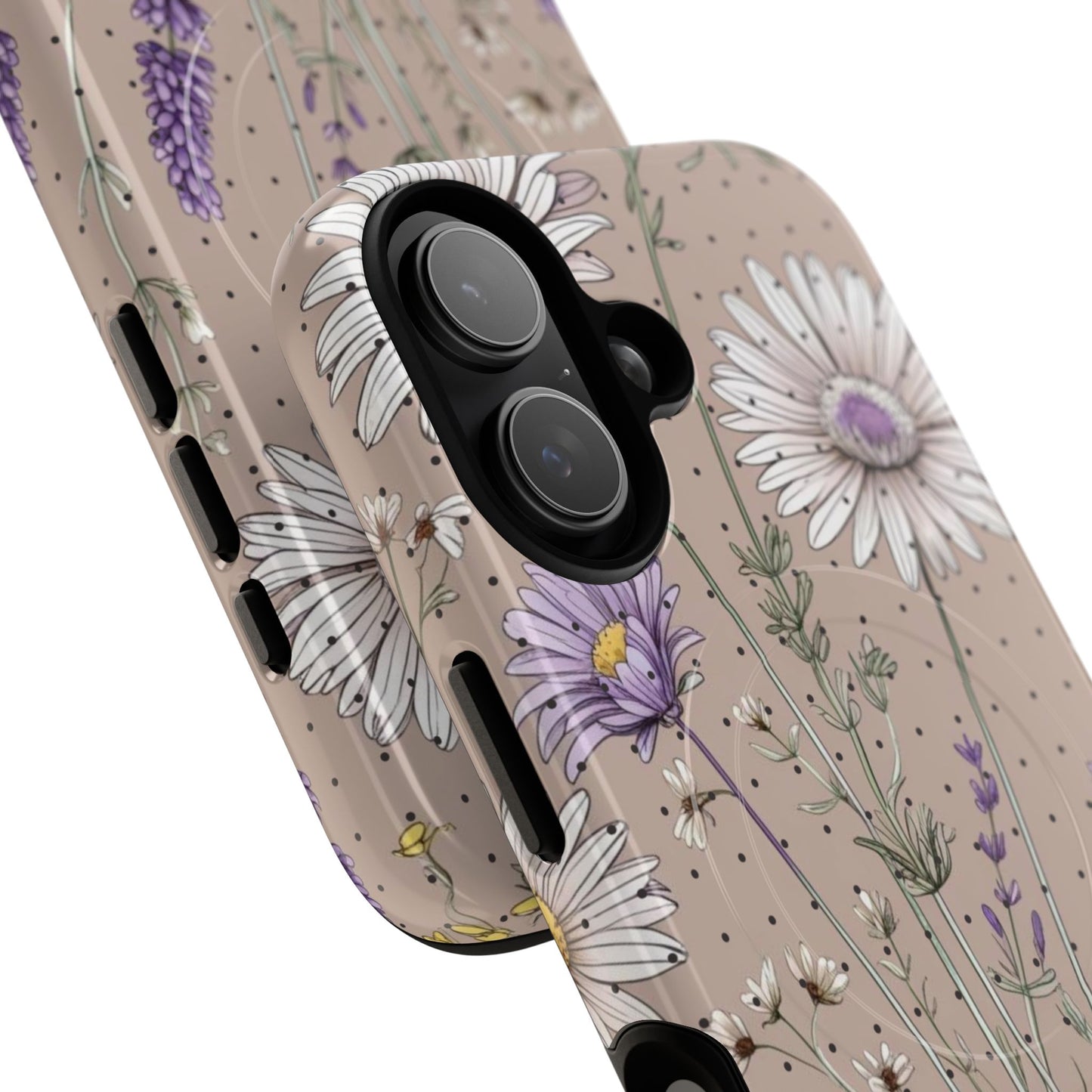 Daisy Delight iPhone Case - Tough Magnetic Cases for Every Occasion, Nature Lover Gift, Durable Mobile Protection, Flower Pattern, Stylish Accessory.