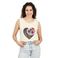 Floral Hearts Unisex Garment-Dyed Tank Top