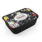 Personalized Black Composition Book Inspired Bento Box, Fun Lunch Container, School Lunch, Meal Prep, Kids' Utensils, Back to School, Child's Lunchbox