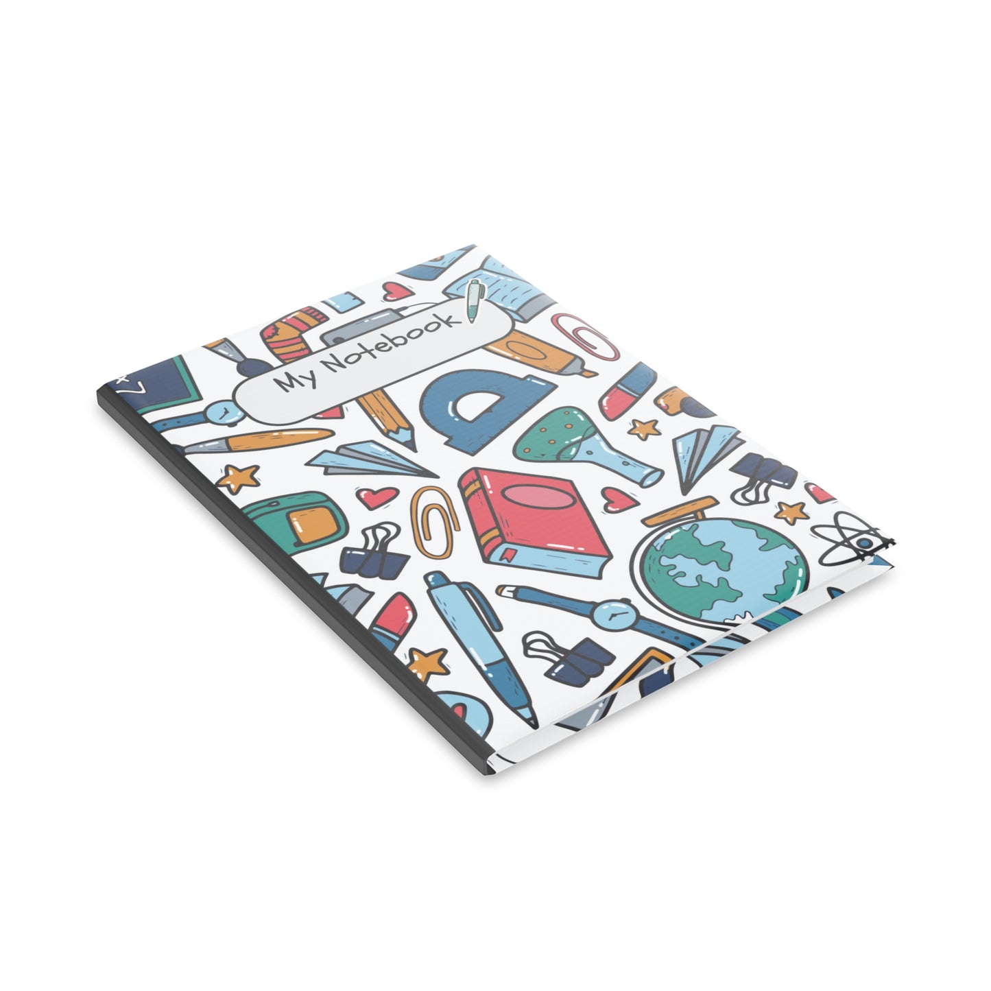 Black School Doodles A Hardcover Notebook (PY)