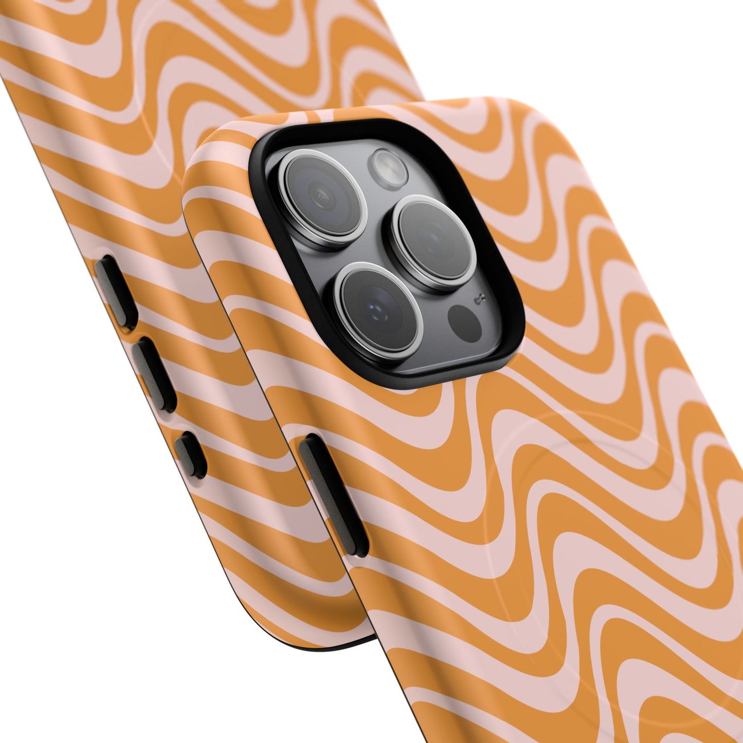 Stylish Tough Magnetic Case for Your iPhone - Trendy Wave Design, Durable Protector, Gift for Her, Cool Tech Accessory, Unique iPhone Cover, Magsafe iPhone Cover.