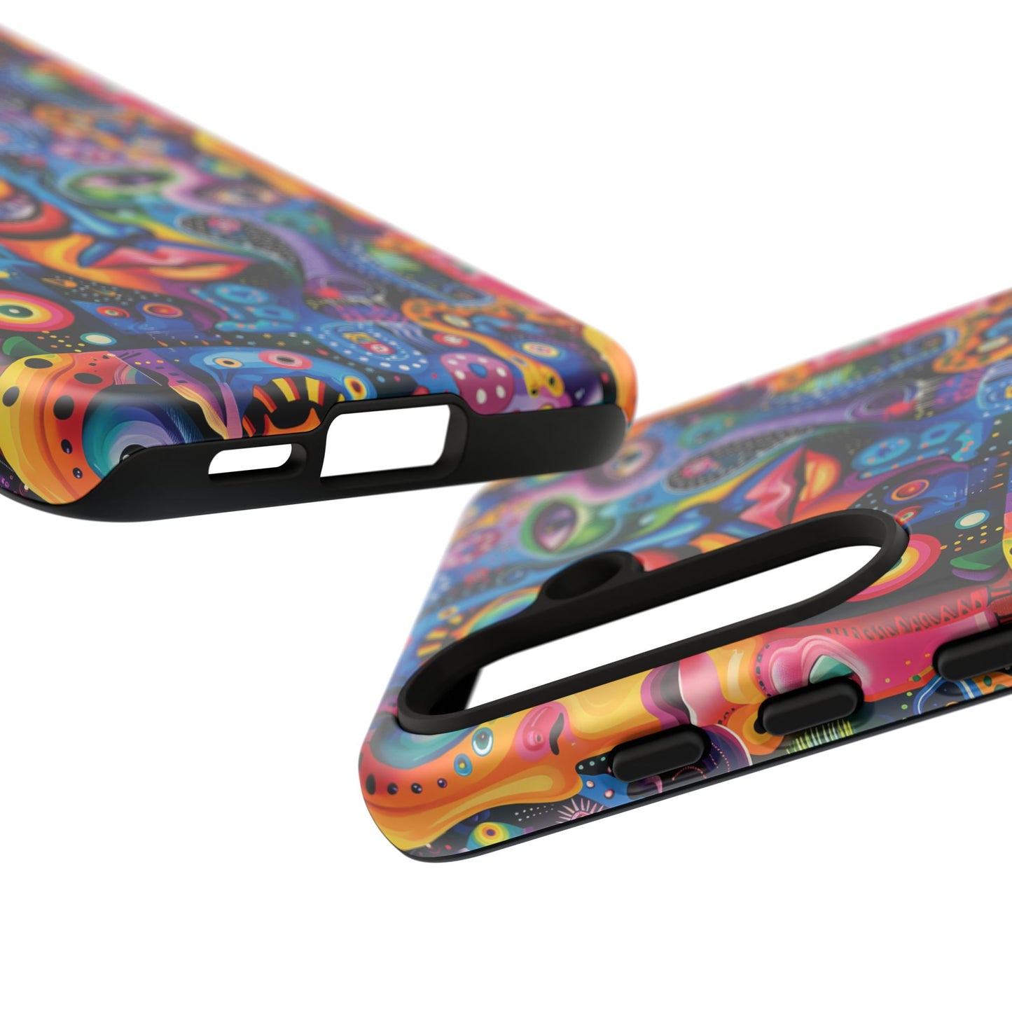 Psychedelic Visions Vibrant Samsung, iPhone and Google Pixel Phone Cases - Colorful Artistic Design