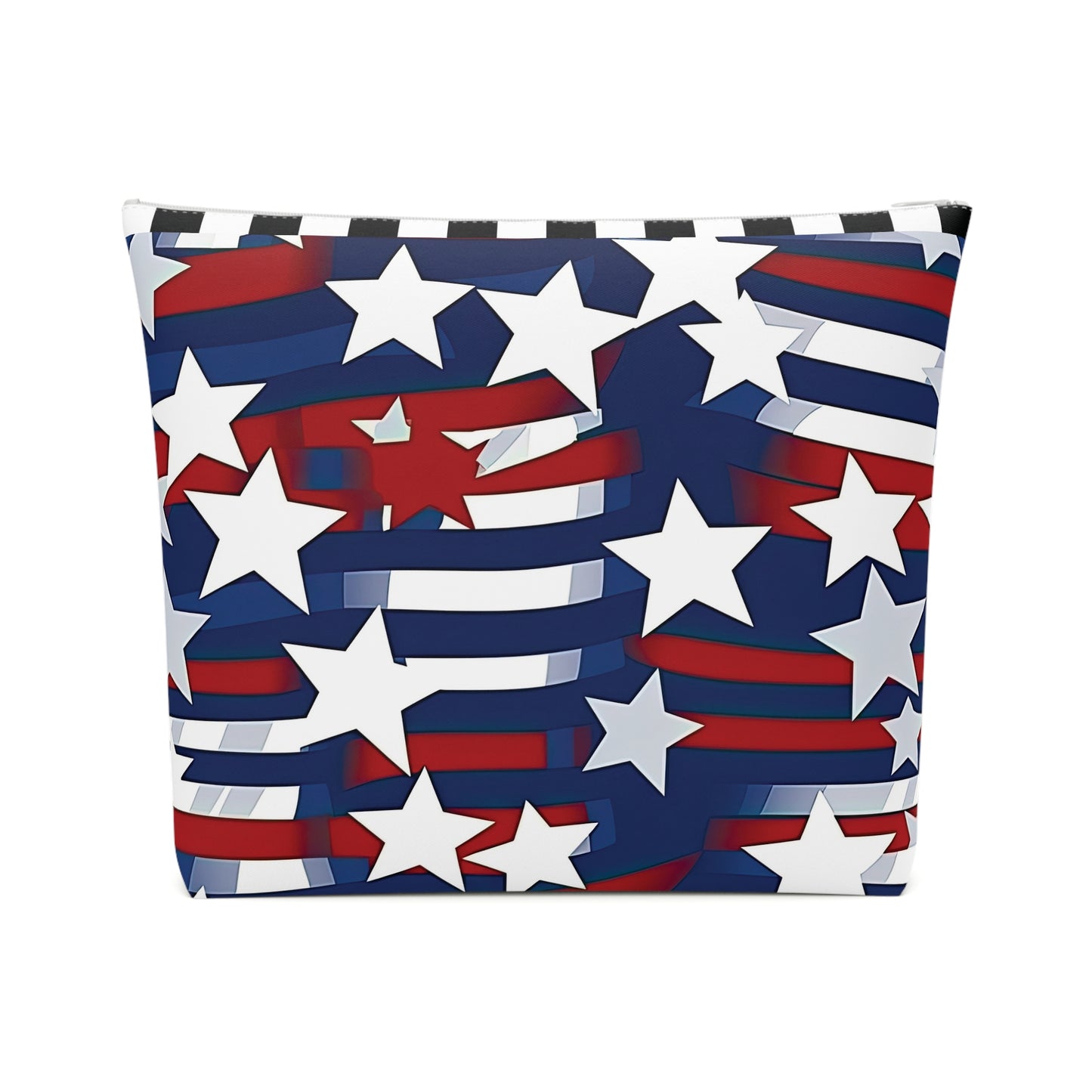 Patriotic Waves Cotton Cosmetic Bag