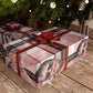 Personalized Wrapping Paper Sheets — Custom Face Plaid Gift Wrap (Single Sheet)